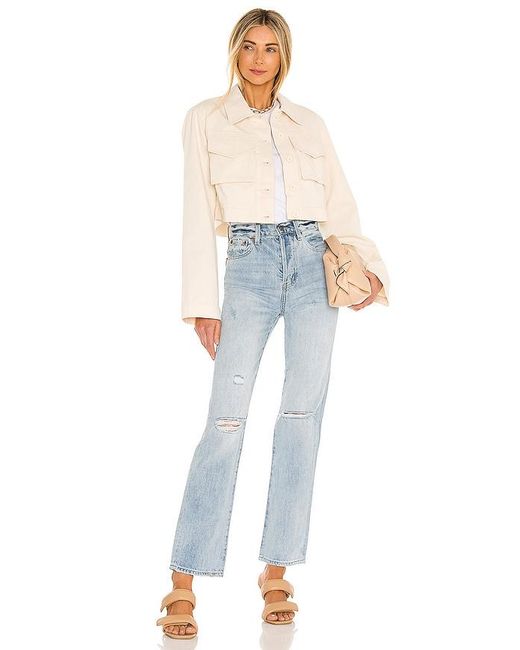 Lovers + Friends White Angeles Cropped Jacket