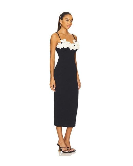PATBO Blue Breeze Jacquard Colorblock Midi Dress