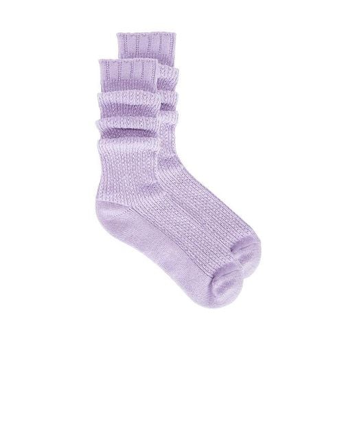 Free People Purple Socken Staple