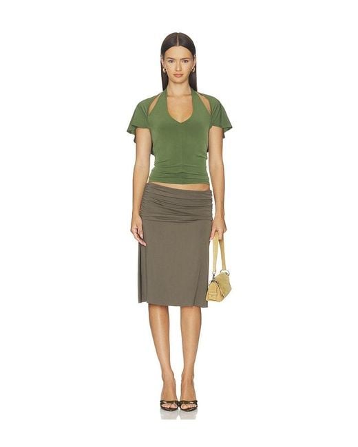 Sandy Liang Green Bellini Top