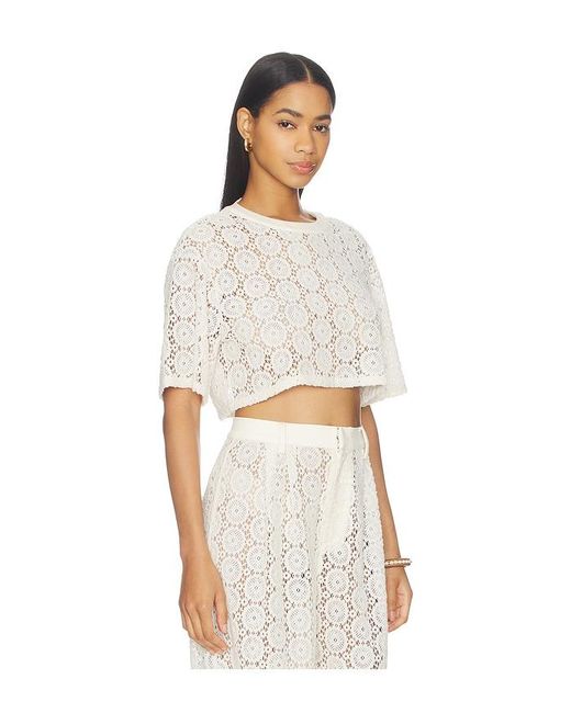 NonChalant Label White Cami Crop