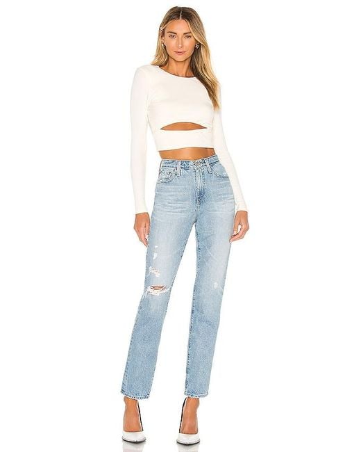 Lovers + Friends White Clea Top