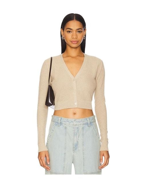 Enza Costa Multicolor Cropped V Neck Cardigan
