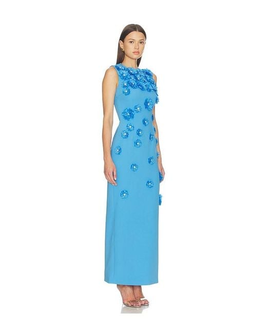 Elliatt Blue Dali Floral Gown