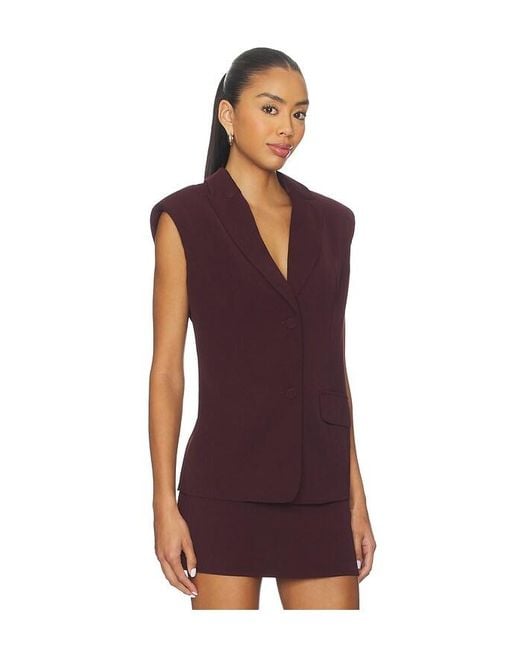ALL THE WAYS Purple Sable Vest Top