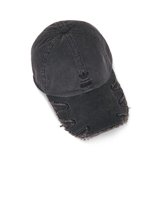 Adidas Originals Black Av Double Brim Slashed Cap