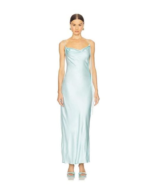Bardot White Renu Cowl Neck Maxi Dress