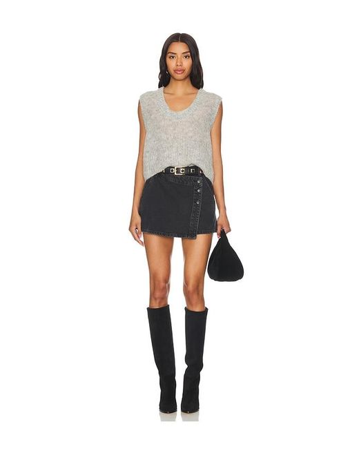 Free People Blue X We The Free Wynne Denim Skirt