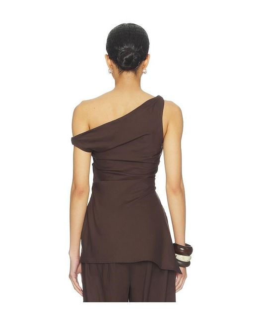 Faithfull The Brand Brown Cosima Top