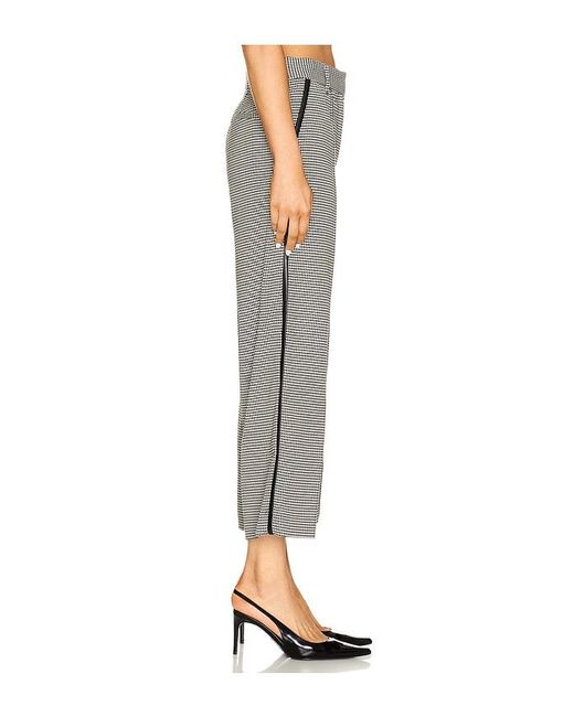 Jonathan Simkhai Gray Miki Cropped Button Hem Pant