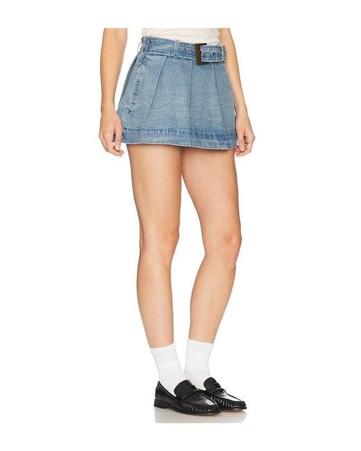 Show Me Your Mumu Blue Lohan Mini Skort
