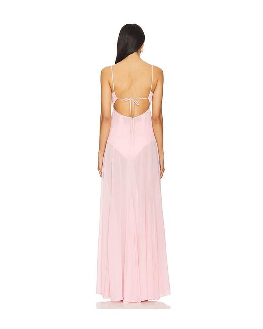 Camila Coelho Pink Dia Maxi Dress