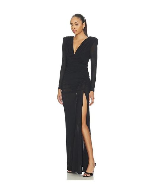 Zhivago Black It Became Her 2 Pc Mesh Gown