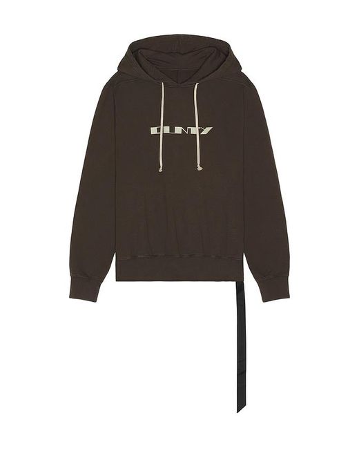Rick Owens Black Oversized Hoodie for men