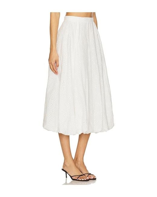 Astr White Kissel Skirt