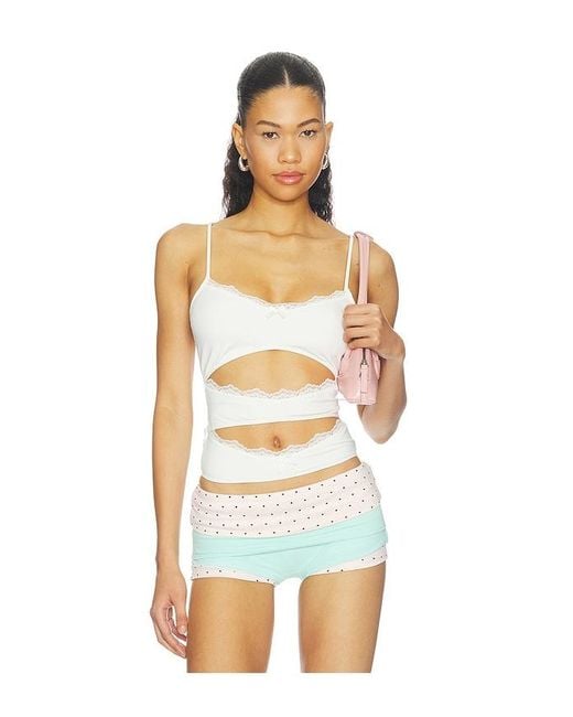 Nii HAI White Triple Layered Bra Top