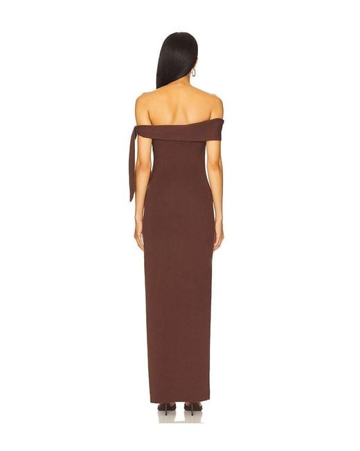 SNDY'S Brown Jaymes Maxi Dress