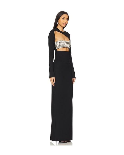 Camila Coelho Black Gelina Maxi Dress