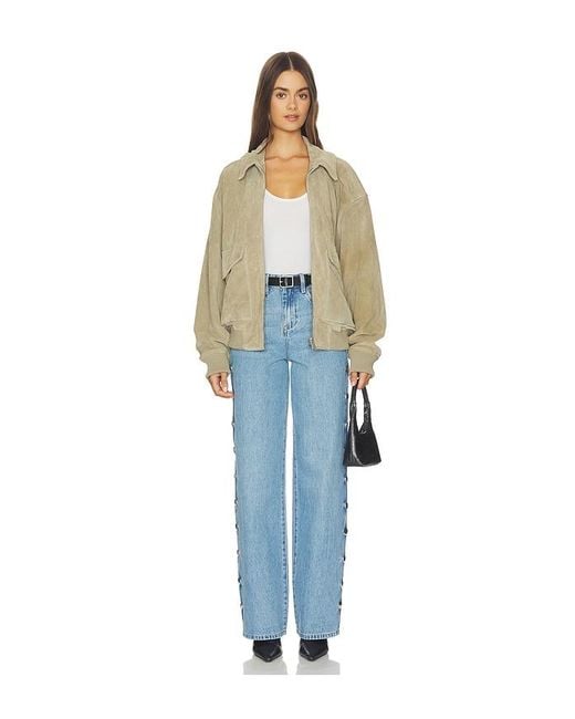 Blank NYC Blue Franklin High Rise Straight Leg