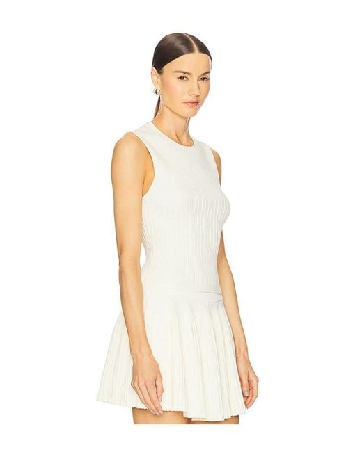 L'academie White 'Academie Dania Knit Top