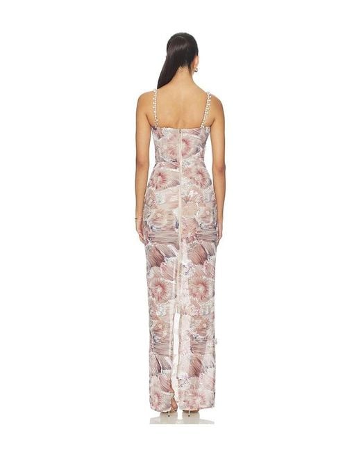 Bronx and Banco White Eve Dahlia Maxi Dress With Straps