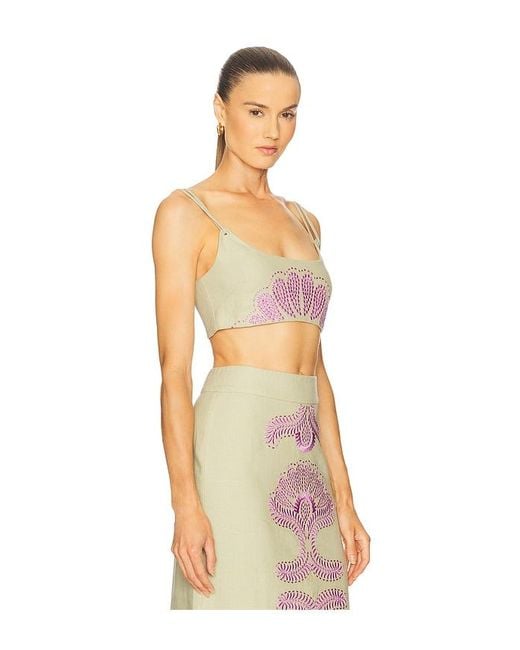 Genga Top En Color Verde Salvia Talla (También En M, S, Xs) Alexis de color White