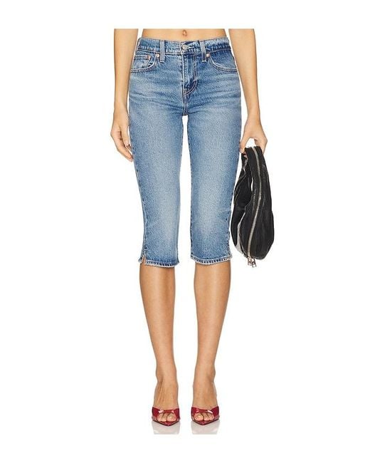 Levi's Blue Wedgie Capri