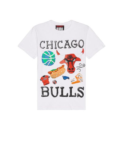 Market White Bulls T-shirt for men