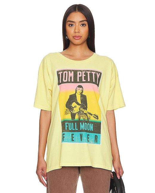 Camiseta tom petty full moon fever Daydreamer de color Yellow
