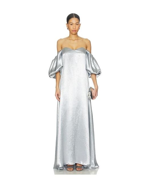 Caroline Constas White Palmer Gown