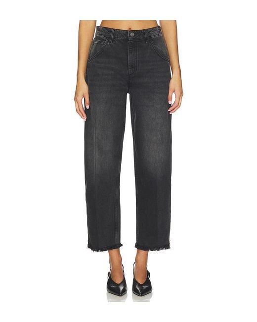 seventy + mochi Black Bo Zip Wide Leg Jeans