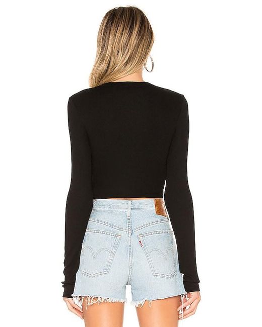 Cotton Citizen Black Verona Crop Shirt