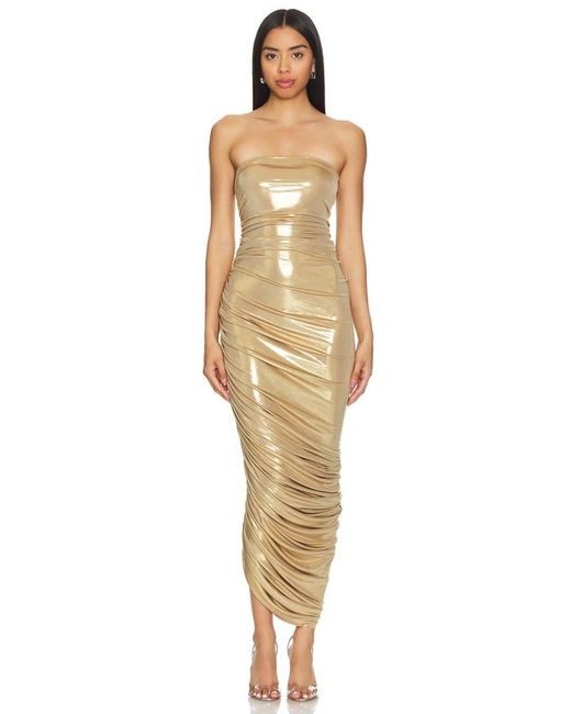 Norma Kamali Natural Strapless Diana Gown