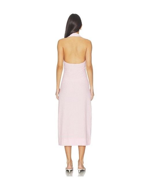 Jonathan Simkhai White Clairmont Halter Midi Dress