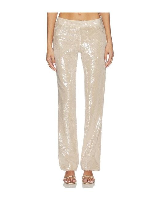 OW Collection Natural Ruby Sequin Pants
