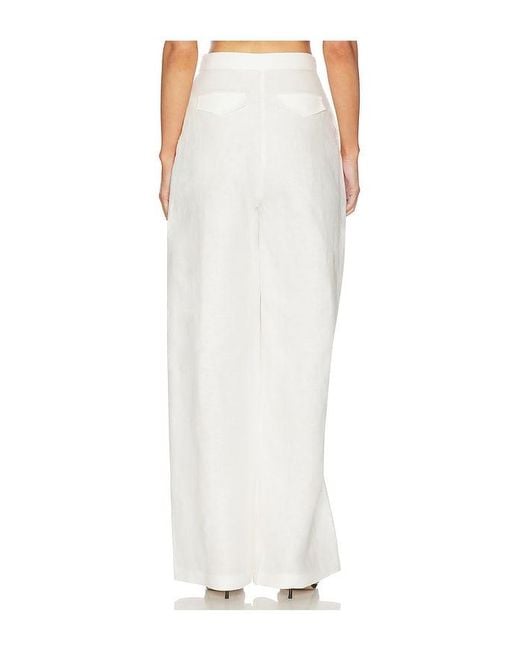 SELMACILEK White Knot High Waisted Pants