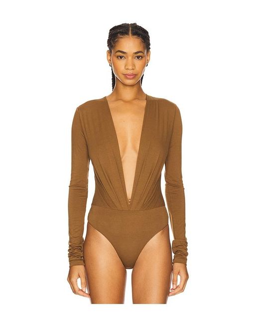 ANDAMANE Brown Zelda Bodysuit
