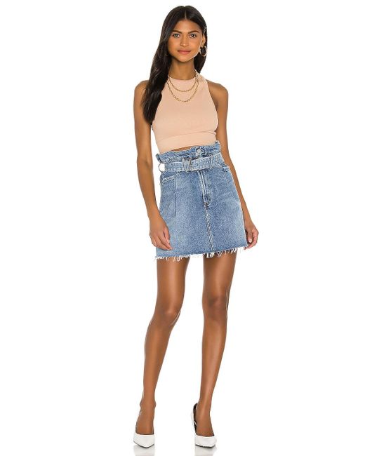 reworked burberry skirt