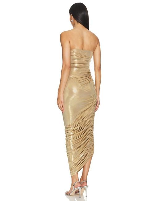 Norma Kamali Natural Strapless Diana Gown