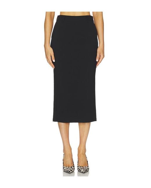 ALL THE WAYS Black Jane Midi Skirt