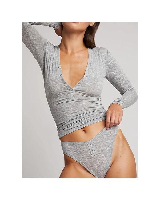 Negative Underwear White Whipped Henley