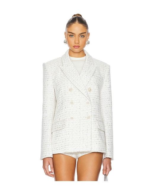 Camila Coelho White Annika Blazer