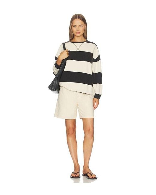 Free People Natural Classic Stripe Crew Wide