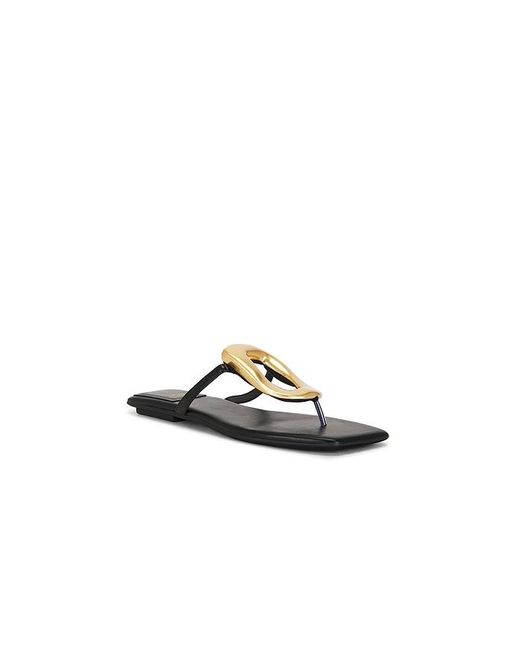 Jeffrey Campbell Black Linques 2 Flat Sandal