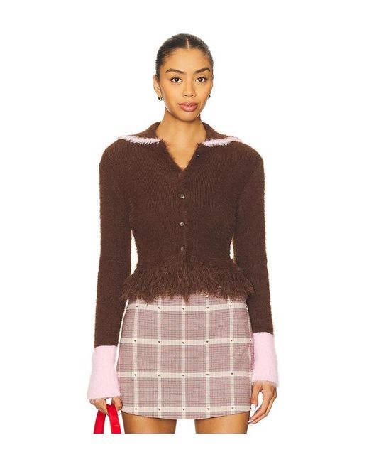 Maude Club Brown Izzy Cardigan