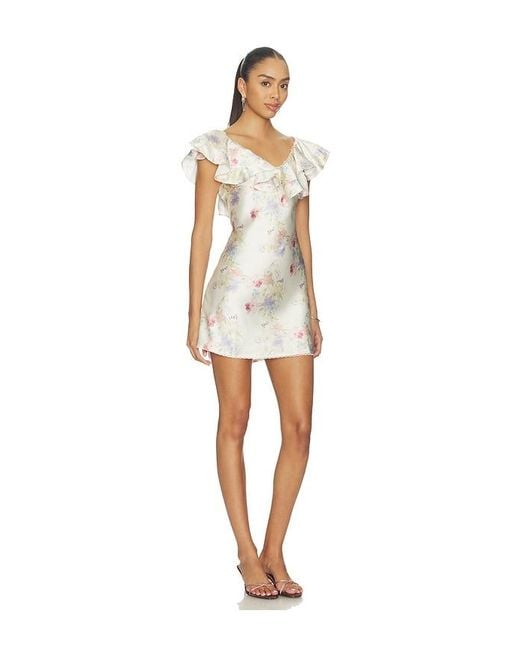 For Love & Lemons White Lulu Shell Mini Dress