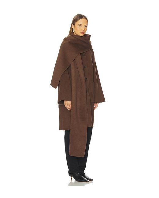 L'academie Brown 'Academie Melba Wool Coat