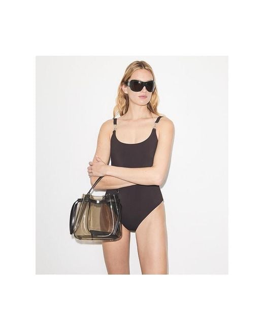 Tory Burch Multicolor Romy Clear Bucket Bag