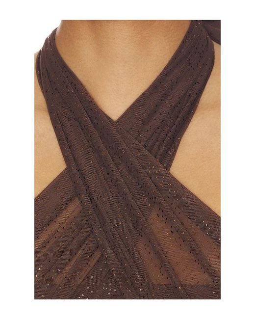 Kim Shui Brown Mesh Dress