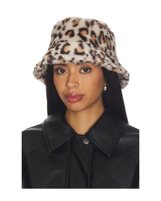 Lovers + Friends Black Jennie Bucket Hat